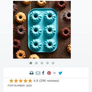 Pampered Chef Mini Fluted Cake Pan NEW